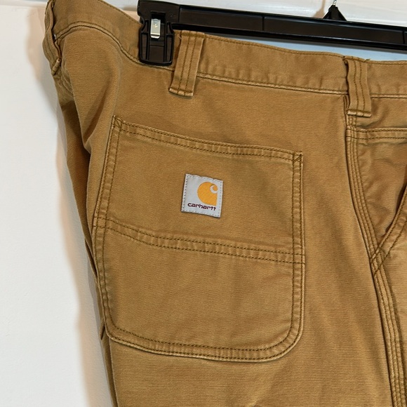 Carhartt Men's Rugged Flex Relaxed Fit Tan Colored Canvas Work Short 40 NWOT - Picture 6 of 10